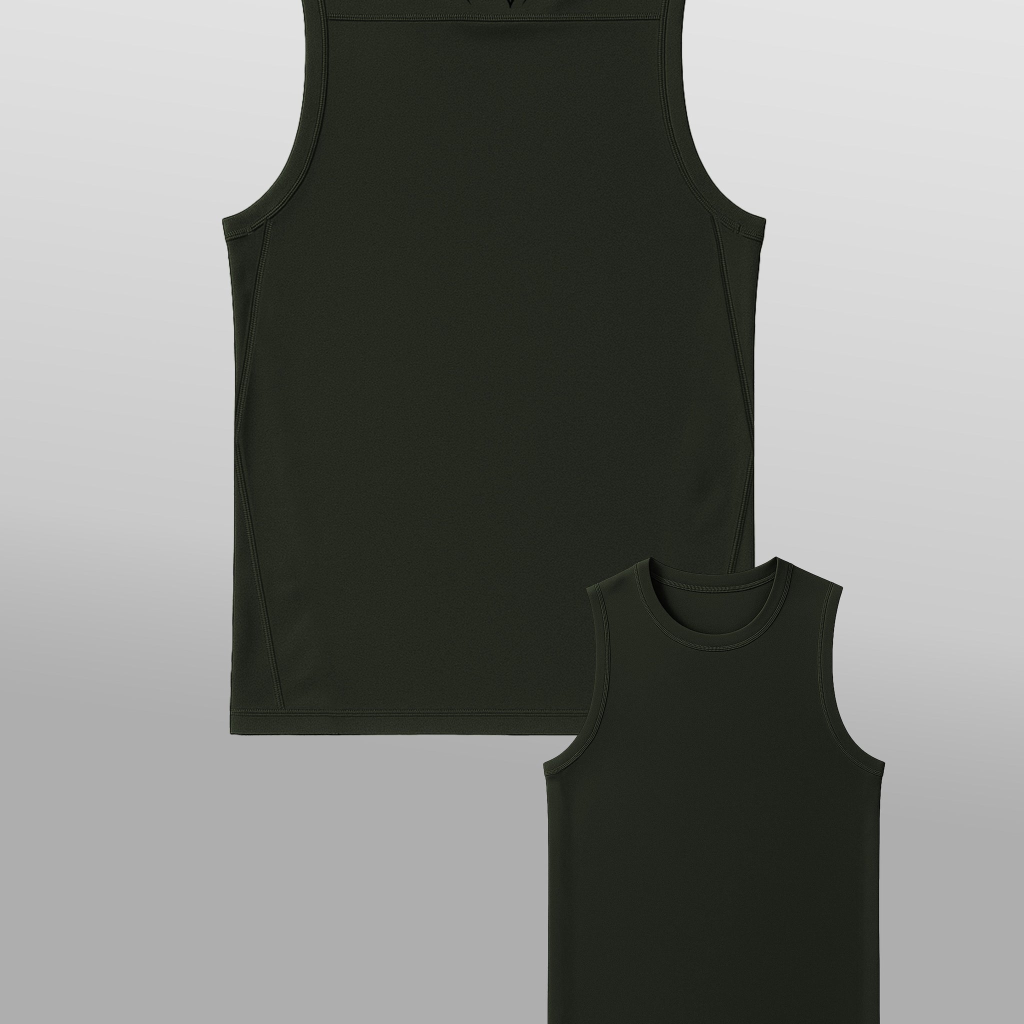 Voidskin Sleeveless Compression - Deep Green Sphinx Fit 