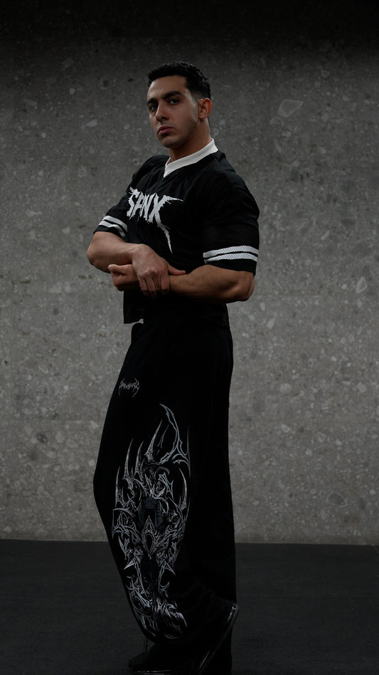 Corpse. Cropped Oversized Jersey - Black Sphinx Fit 