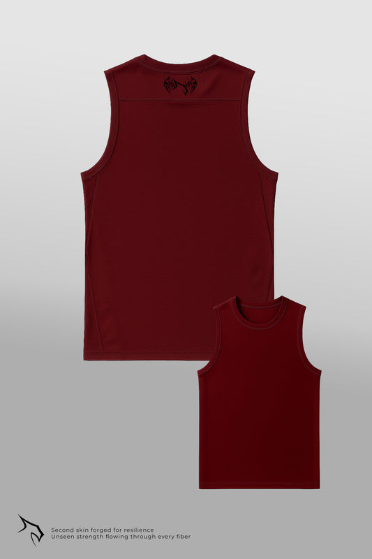 Voidskin Sleeveless Compression - Crimson Red Sphinx Fit 